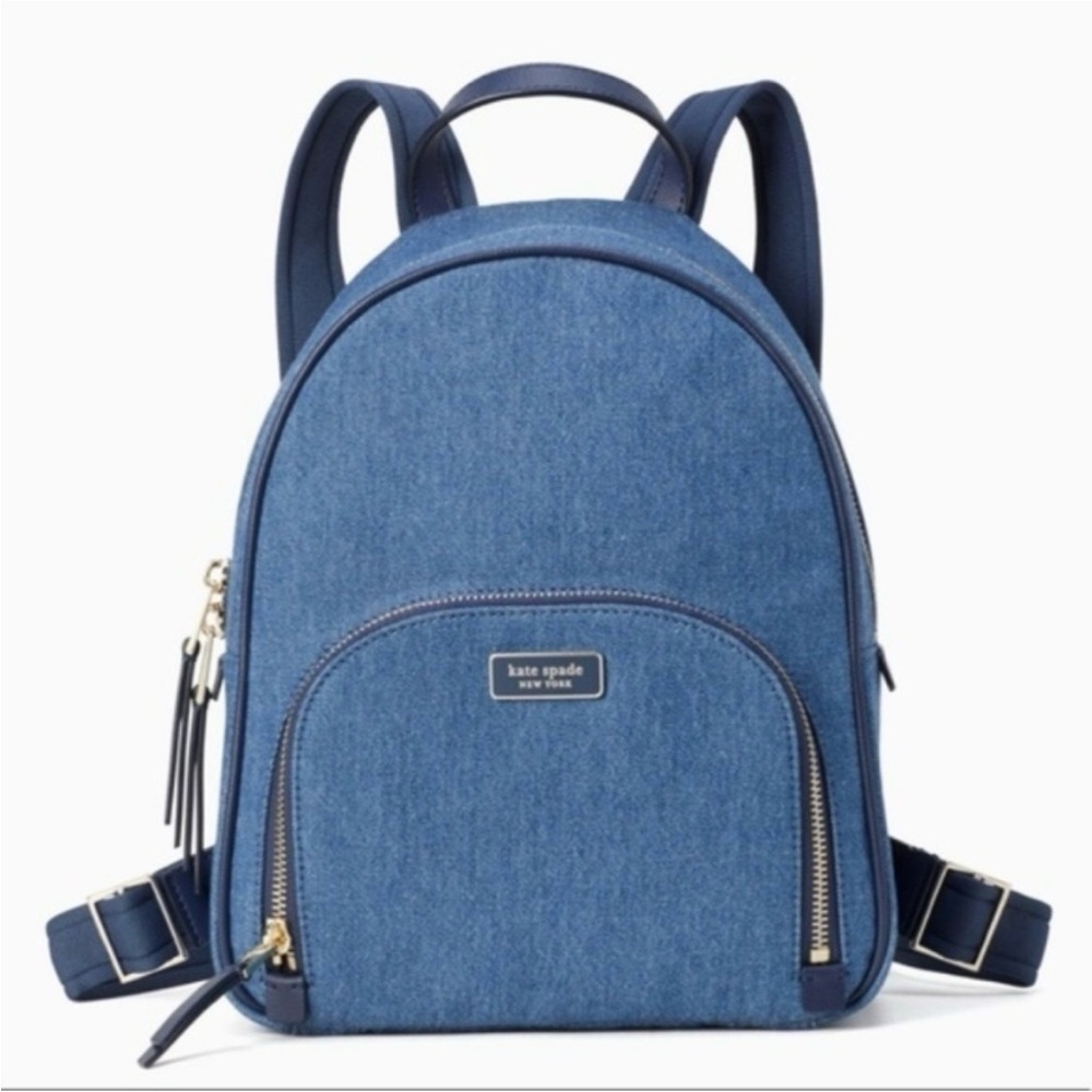 💙 Kate Spade IDawn Denim Small Backpack Like New!